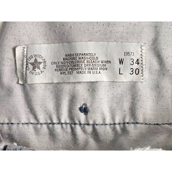 NOS Vintage 90s Streetwear Mens 34x30 Pleated Acid Wash Tapered Leg Denim Jeans - Picture 6 of 12